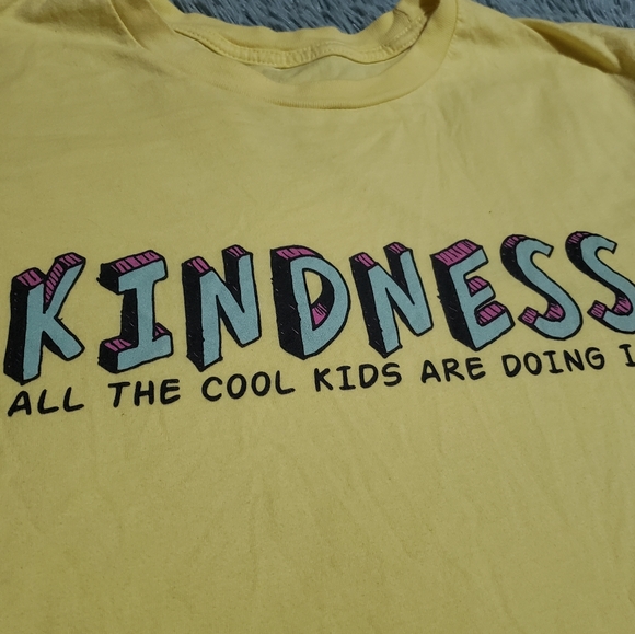 Unisex Yellow Kindness T-Shirt - Picture 2 of 4